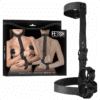 FETISH SUBMISSIVE BONDAGE - CONJUNTO DE SUJECIÓN PARA EL CUERPO DE CUELLO Y MUÑEQUERAS