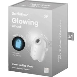 SATISFYER - GLOWING GHOST AIR PULSE & VIBRADOR BLANCO - piKanteo | Despierta tu lado más piKante