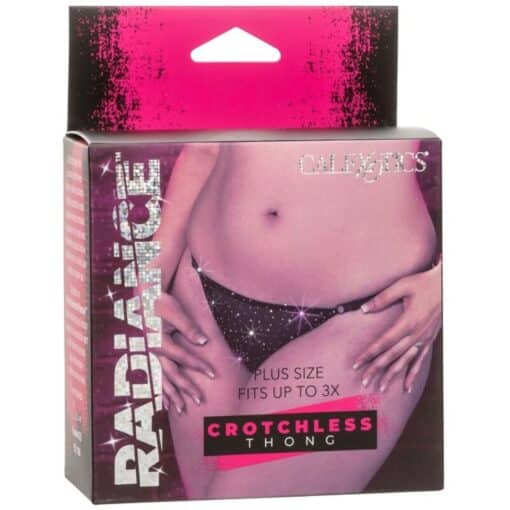 CALEXOTICS - RADIANCE TANGA SIN ENTREPIERNA PEDRERÍA TALLA GRANDE - Imagen 4