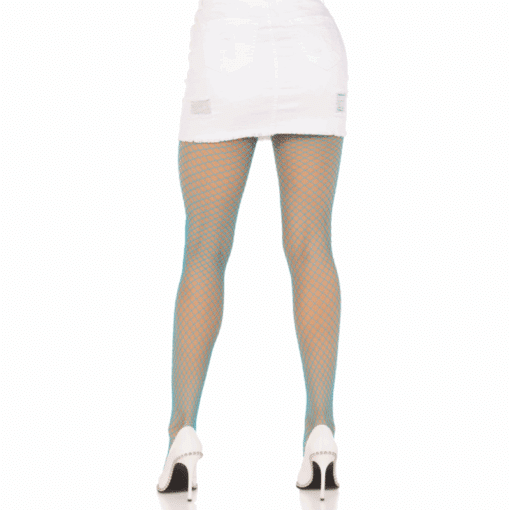 LEG AVENUE - PANTIMEDIAS REJILLA LYCRA AZUL - Imagen 2