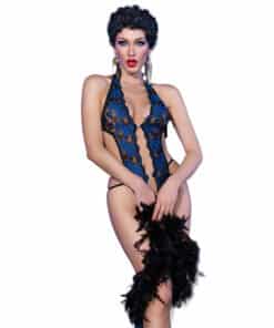 CHILIROSE - CR 4479 BODY CROTCHLESS AZUL S/M