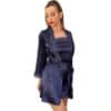 LIVCO CORSETTI FASHION - JACQUELINE LC 90249 BATA + CAMISA + PANTY AZUL MARINO S/M