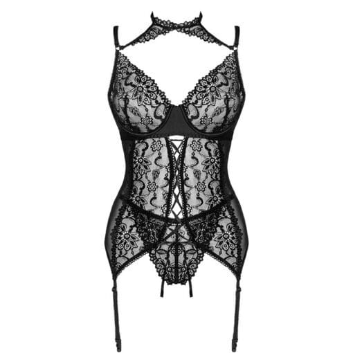 LIVCO CORSETTI FASHION - GIELLANDRA FOR THE SENSES COLLECTION CORSET + PANTY NEGRO S/M - Imagen 3