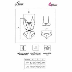 LIVCO CORSETTI FASHION - HAWAIN LC 90665 BODY NEGRO L/XL - piKanteo | Despierta tu lado más piKante