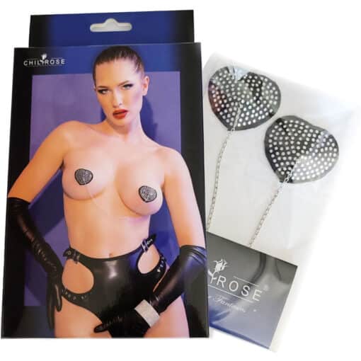 CHILIROSE - CR 4662 CUBREPEZONES PLATEADO & NEGRO - Imagen 2