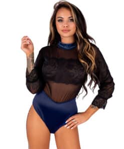 LIVCO CORSETTI FASHION - DRIMINA LC90690 BODY AZUL MARINO L/XL