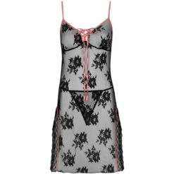 LIVCO CORSETTI FASHION - KARONIN LC 90628 FALDA + PANTY NEGRO L/XL - piKanteo | Despierta tu lado más piKante