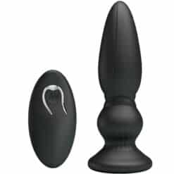 MR PLAY - VIBRADOR POTENTE CONTROL REMOTO ANAL PLUG NEGRO - piKanteo | Despierta tu lado más piKante