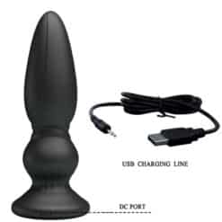 MR PLAY - VIBRADOR POTENTE CONTROL REMOTO ANAL PLUG NEGRO - piKanteo | Despierta tu lado más piKante