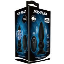 MR PLAY - VIBRADOR POTENTE CONTROL REMOTO ANAL PLUG NEGRO - piKanteo | Despierta tu lado más piKante