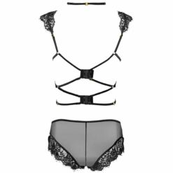 LIVCO CORSETTI FASHION - PALMENOM LC 90614 SUJETADOR + PANTY NEGRO S/M - piKanteo | Despierta tu lado más piKante