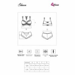 LIVCO CORSETTI FASHION - PALMENOM LC 90614 SUJETADOR + PANTY NEGRO L/XL - piKanteo | Despierta tu lado más piKante