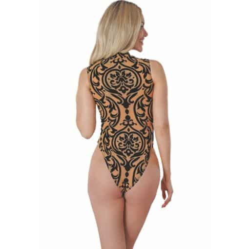 LIVCO CORSETTI FASHION - PATISCHIA LC90743 BODY BEIGE S/M - Imagen 2