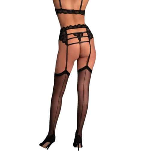 LIVCO CORSETTI FASHION - SOLIANA LC 90424-1 LIGUERO NEGRO S/M - Imagen 2
