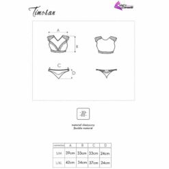 LIVCO CORSETTI FASHION - TIMOSAN LC 90631 SUJETADOR + PANTY NEGRO S/M - piKanteo | Despierta tu lado más piKante