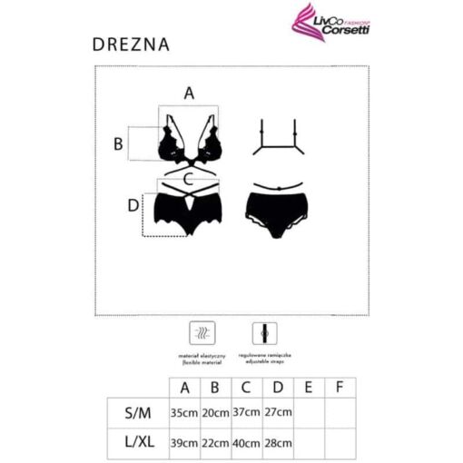 LIVCO CORSETTI FASHION - DREZNA LC 90733 SUJETADOR + PANTY NEGRO S/M - Imagen 5