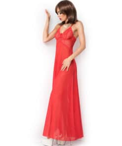 CHILIROSE - CR 3883 BABYDOLL LARGO ROJO L/XL
