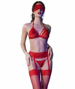 CHILIROSE - CR 4467 SET CUATRO PIEZAS ROJO L/XL