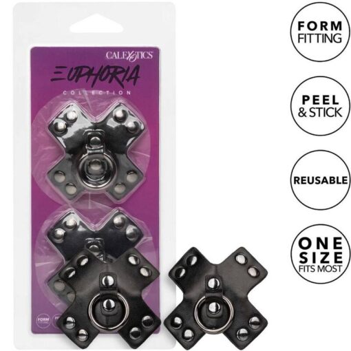 CALEXOTICS - EUPHORIA PEZONERAS JUNTA TÓRICA NEGRO - Imagen 2