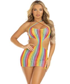 LEG AVENUE - VESTIDO MULTICOLOR