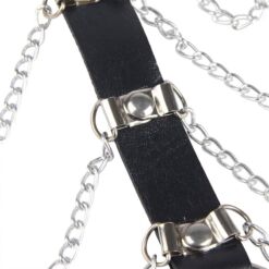 SUBBLIME - ARNÉS DE PECHO CADENAS CUERO NEGRO TALLA ÚNICA - piKanteo | Despierta tu lado más piKante