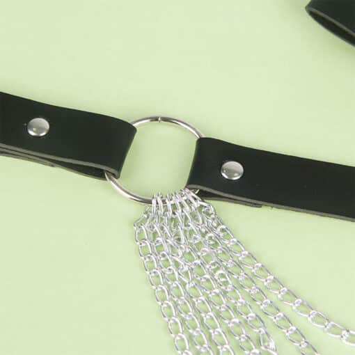 SUBBLIME - CINTURÓN DE CADENAS CUERO NEGRO TALLA ÚNICA - Imagen 5