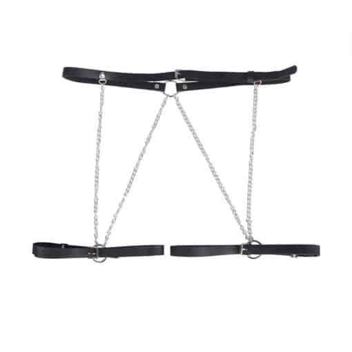 SUBBLIME - ARNÉS FORMA CINTURON CUERO NEGRO TALLA ÚNICA - Imagen 4