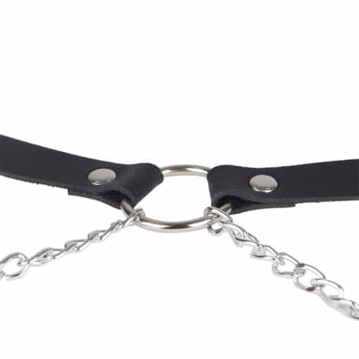 SUBBLIME - ARNÉS FORMA CINTURON CUERO NEGRO TALLA ÚNICA - Imagen 8