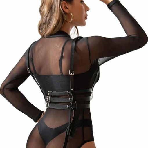 SUBBLIME - ARNÉS FORMA CORSET DETALLE CADENAS TALLA ÚNICA - Imagen 3