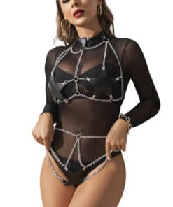 SUBBLIME - ARNÉS CUERPO ENTERO ESTRELLA DETALLE CADENA TALLA ÚNICA