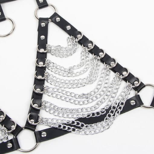 SUBBLIME - ARNÉS SUJETADOR Y COLLAR CON CADENAS TALLA ÚNICA - Imagen 6
