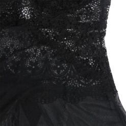 SUBBLIME - BABYDOLL TELA DE TUL DETALLE ENCAJE Y FLOR NEGRO S/M - piKanteo | Despierta tu lado más piKante