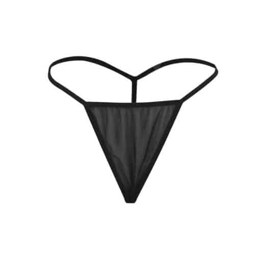 SUBBLIME - BABYDOLL TELA DE TUL DETALLE ENCAJE Y FLOR NEGRO L/XL - Imagen 4