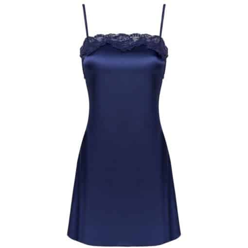 LIVCO CORSETTI FASHION - JACQUELINE LC 90249 BATA + CAMISA + PANTY AZUL MARINO S/M - Imagen 6