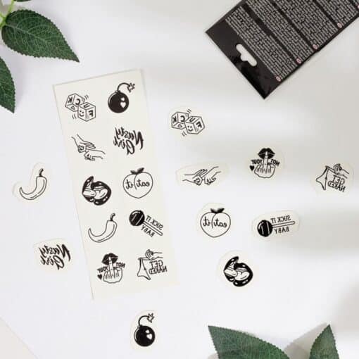 SECRET PLAY - SET DE 10 TATTOOS TEMPORALES SPICY COLLECTION - Imagen 3
