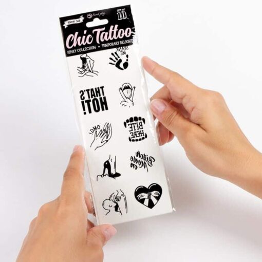 SECRET PLAY - SET DE 10 TATTOOS TEMPORALES KINKY COLLECTION - Imagen 4