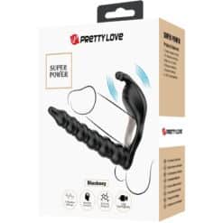 PRETTY LOVE - BLACKNEY ANILLO PENE CON PLUG VIBRADOR NEGRO - piKanteo | Despierta tu lado más piKante