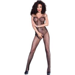 CHILIROSE - CR 4233 BODYSTOCKING CROTCHLESS NEGRO S/M - piKanteo | Despierta tu lado más piKante