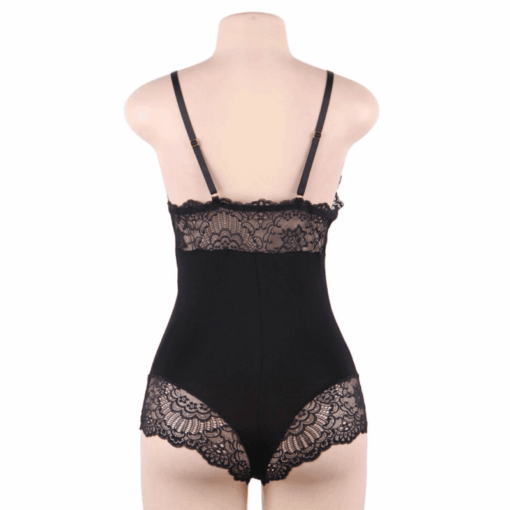 SUBBLIME - TEDDY DETALLE ENCAJE FLORAL NEGRO S/M - Imagen 6