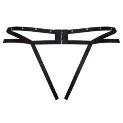 LIVCO CORSETTI FASHION - NOMADE TANGA CROTCHLESS NEGRO S/M - piKanteo | Despierta tu lado más piKante