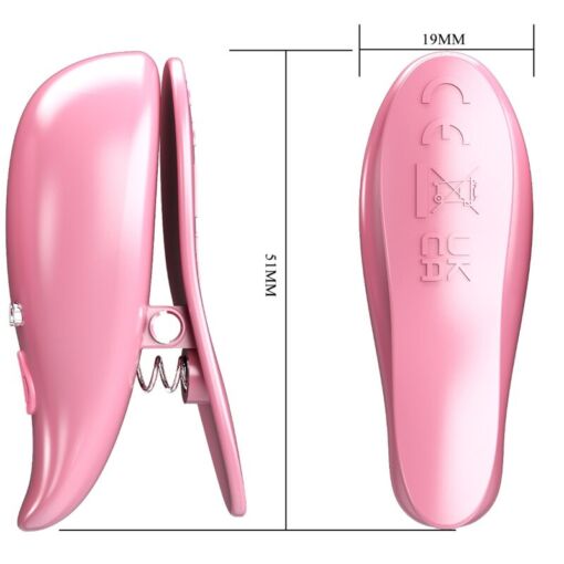 PRETTY LOVE - LEAF PINZAS VIBRATORIAS PARA PEZONES ROSA - Imagen 6