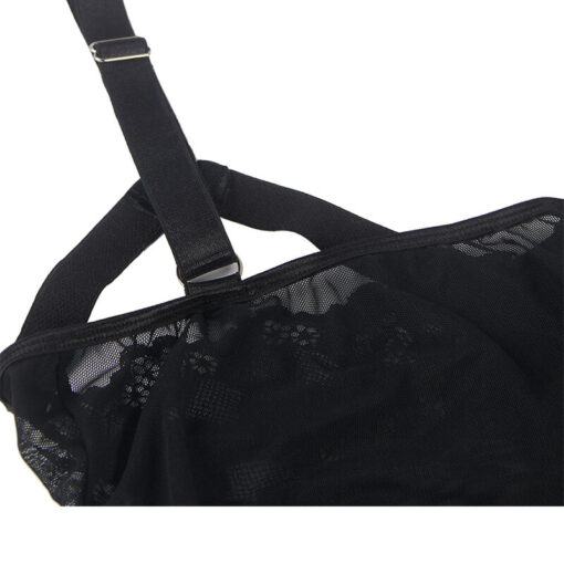 SUBBLIME - TEDDY CON LIGUERO DETALLE TIRAS PECHO NEGRO L/XL - Imagen 9
