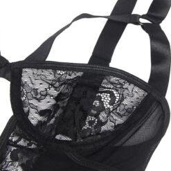 SUBBLIME - TEDDY CON LIGA DETALLE ENCAJES Y TIRAS NEGRO L/XL - piKanteo | Despierta tu lado más piKante