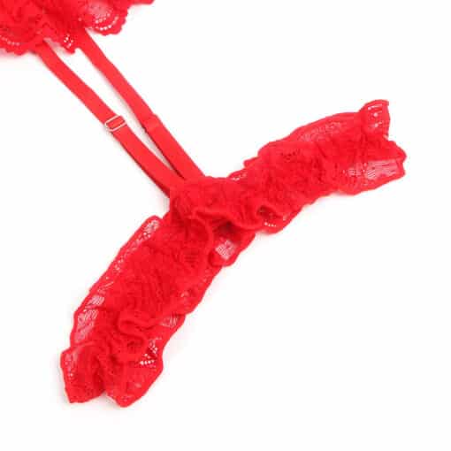 SUBBLIME - TEDDY CON LIGA DETALLE ENCAJE Y TIRAS ROJO L/XL - Imagen 9