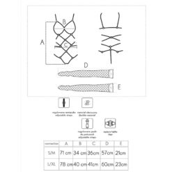 LIVCO CORSETTI FASHION - THIARA LC 20213 SET BODY + MEDIAS NEGRO S/M - piKanteo | Despierta tu lado más piKante