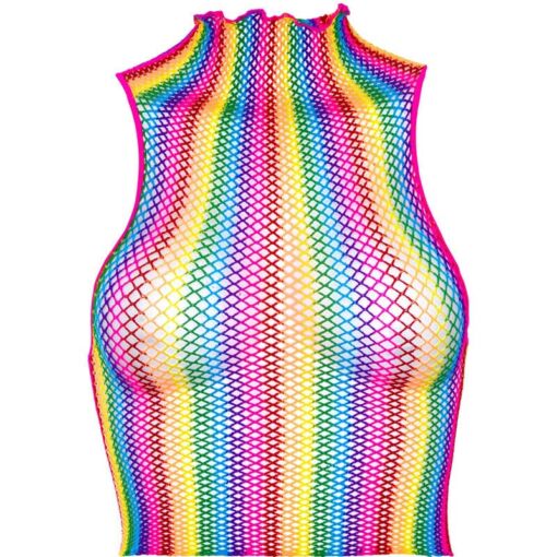 LEG AVENUE - TOP DE REJILLA MULTICOLOR - Imagen 3