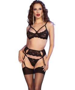 CHILIROSE - CR 4697 SET CUATRO PIEZAS NEGRO L