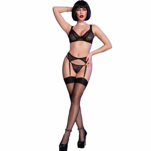CHILIROSE - CR 4692 SET CUATRO PIEZAS NEGRO XL - Imagen 3