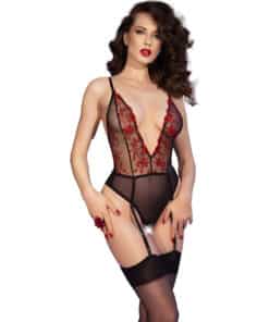 CHILIROSE - CR 4722 BODY CROTCHLESS ROJO M