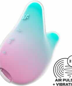 SATISFYER - MERMAID VIBES ESTIMULADOR & VIBRADOR MENTA Y ROSA